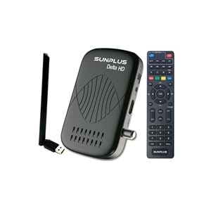 Sunplus DELTA HD Full Hd Çanaksız Uydu Alıcı Akıllı Kumanda