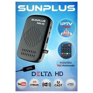 Sunplus DELTA HD Full Hd Çanaksız Uydu Alıcı Akıllı Kumanda