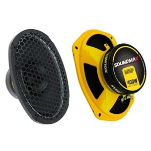 Soundmax SX-M69F 6x9 İnç 400 Watt Mıdrange Oto Hoparlör (kapaklı)