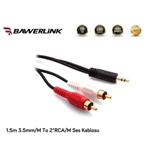 Bawerlink HD-AV 1.5mt Stereo Ses Kablosu