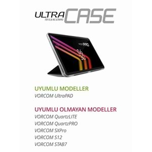Vorcom ULTRACASE Tablet Kılıfı Katlanabilir Standlı 360 Ön Arka Tam Koruma