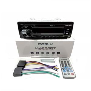 For-X X-4250BT AUX/2xUSB/SD/FM Bluetooth Profesyonel Oto Teyp