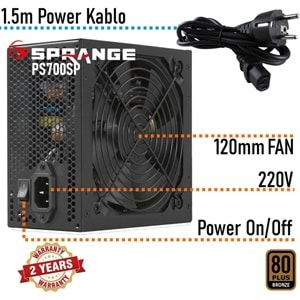 Sprange PS700-80P ambıance bronze 700 Watt Power Supply