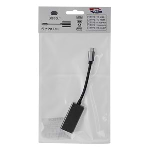 Hytech HY-USBC11 1080P Metal Type-C to HDMI Adaptör