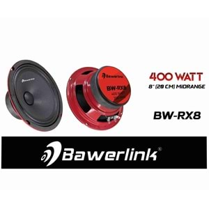 Bawerlink BW-RX8 20 cm 400 Watt Mıdrange Oto Hoparlör