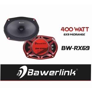 Bawerlink BW-RX69 6x9 400 Watt Oval Mıdrange Oto Hoparlör