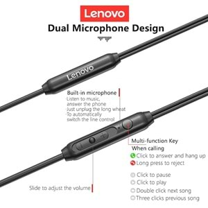 Lenovo H102 Kulakiçi Kablolu Telefon Kulaklığı