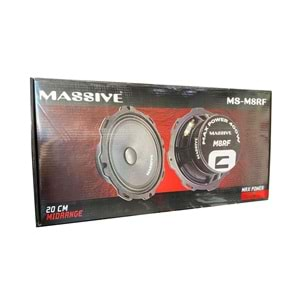 Massıve MS-M8RF 20 Cm 400 Watt Profesyonel Midrange Oto Hoperlör