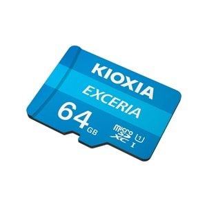 Kıoxıa 64GB Exceria Micro SDXC UHS-1 C10 100MB/sn (LMEX1L064GG2) Hafıza Kartı