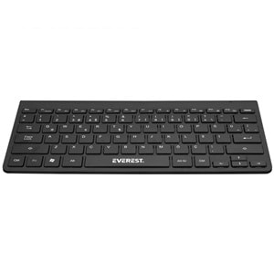 Everest KB-BT72 ELITE Black Metalik Kablosuz Q Klavye + Mouse Set