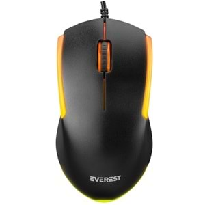 Everest KM-R59 FORZA PLUS Siyah Usb Rainbow Backlight Q Klavye + 1200 dpi Mouse Set