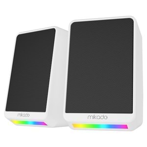 Mikado MD-178 2.0 3W*2 RGB Aydınlatmalı USB + 3.5mm USB 5V Speaker Hoparlör