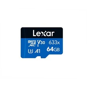 Lexar 64GB micro SDXC UHS-I 633X 95mb/sn (Class 10) U1+ SD Adaptor Hafıza Kartı