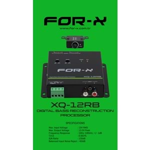 For-X XQ-12RB Dıgıtal Bass Reconstructıon Processor