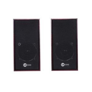 Lecoo DS105 Kablolu USB + 3.5mm Jack Girişli 6W Stereo Masaüstü Ahşap Hoparlör