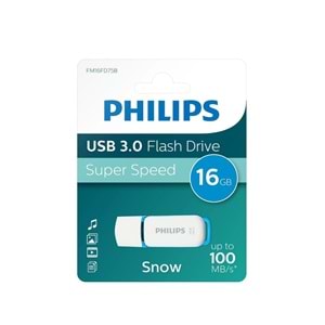 Philips 16 Gb Usb 3.0 Snow Okyanus Mavisi Flash Driver Bellek FM16FD75B