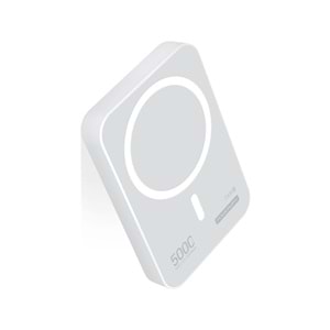 Powerway TXM5 5.000 mAh PD 15W Magsafe Kablosuz Wireless Taşınabilir Şarj Cihazı Powerbank