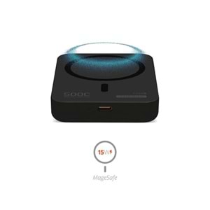 Powerway TXM5 5.000 mAh PD 15W Magsafe Kablosuz Wireless Taşınabilir Şarj Cihazı Powerbank