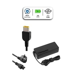 Sprange SR-L41 20V 8.5A USB PIN 170W LENOVO Notebook Adaptör