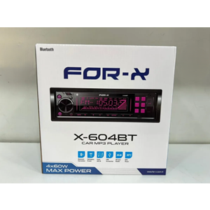 For-X X-604BT Çift USB/TF/BT/FM 4+60 Watt 3 Anfi Çıkışlı Oto Teyp