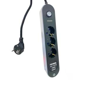 Rose GR-300-5M 3'LÜ Akım Korumalı 16A 3X2,5 MM Kablo 5 Metre priz