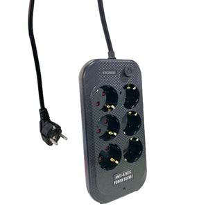 Rose GR-600-2M 6'LI Akım Korumalı 16A 3X2,5 MM Kablo 2 Metre Priz