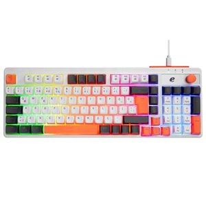 Acer eMachines EAK860 Beyaz USB Rainbow Aydınlatmalı Q Standart Kompakt Klavye