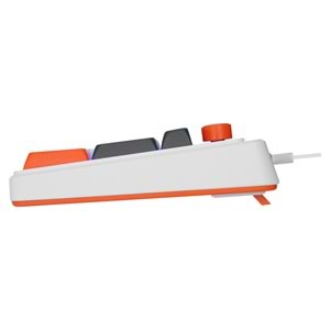 Acer eMachines EAK860 Beyaz USB Rainbow Aydınlatmalı Q Standart Kompakt Klavye