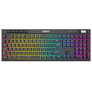 Everest KB-68 Shin Siyah Rainbow Q Usb Multimedia Klavye