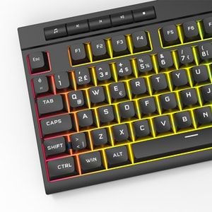 Everest KB-68 Shin Siyah Rainbow Q Usb Multimedia Klavye