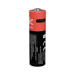 Asonic PL1400 AA Kalın 1.5V 1400mAh/2600mwh Type-C USB Şarjli 2'Lİ Pil