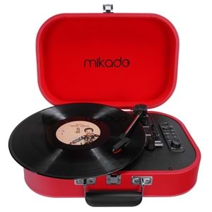 Mikado Nostalgia MN-101 Pikap Kırmızı Usb+RCA+Bluetooth Destekli Müzik Kutusu