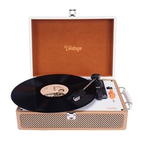 UMİE Vintage UM-P353 Pikap Bluetooth'lu 3.5mm AUXIN&RCAO Destekli Müzik Kutusu