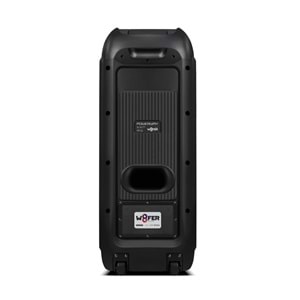 Powerway WOOFER 140W Hoparlör Gitar Saz Girişli Karaoke Parti Ses Sistemi Dijital Ekran +Bass