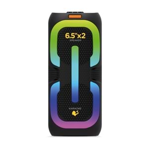 Maxron MXTune 16W Bluetooth Hoparlör Led Işıklı Ses Sistemi Parti Speaker Karaoke Özellikli