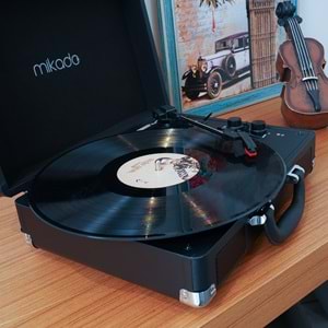 Mikado Nostalgia MN-P317 Siyah Pikap+Rca+Bluetooth Destekli Müzik Kutusu