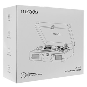 Mikado Nostalgia MN-P317 Siyah Pikap+Rca+Bluetooth Destekli Müzik Kutusu