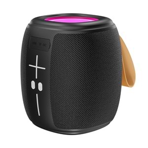 Mikado MD-888 CUBE Siyah 5W 1200mAh BT/TF/USB/LED Işıklı Speaker Hoparlör