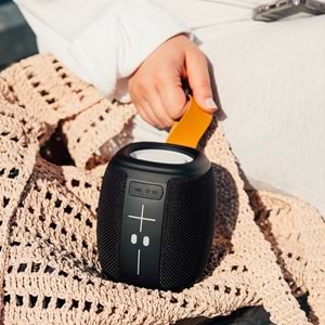 Mikado MD-888 CUBE Siyah 5W 1200mAh BT/TF/USB/LED Işıklı Speaker Hoparlör