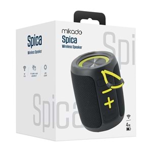 Mikado MD-60BT Spica Siyah 13W 1800mAh BT/TF/USB/ECO Led Işıklı Speaker