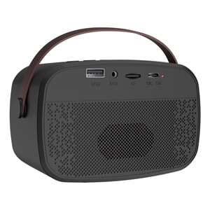Mikado MD-57BT Endless 5W Siyah TF + USB + AUX + BT Destekli 2 Wireless Karaoke Mikrofon 1200mAh Taşınabilir Speaker