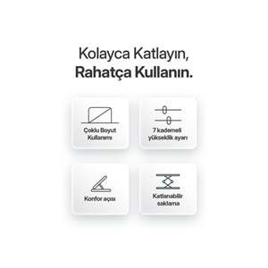 Powerway XR77 Alüminyum Ayarlı Katlanabilir Laptop Macbook Uyumlu Notebook Yükseltici Tutucu Stand