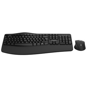 Everest KM-35 Comfy Siyah Kablosuz Ergonomik Q Multimedia Klavye + Mouse Set