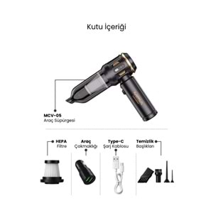 Mpıa MCV-05 Gold Edition 10 IN 1 Araç Süpürgesi