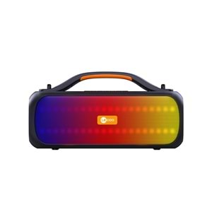 Lenovo Lecoo DS155 30W Kablosuz Bluetooth 5.0 RGB Aydınlatmalı IPX5 Suya Dayanıklı TWS Stereo Boombox Taşınabilir Hoparlör Siyah