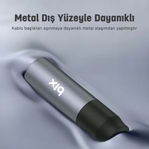 Bix BXAU3C Hi-Fi 3.5mm Erkek to Erkek Örgülü Aux Ses Kablosu 1 Metre