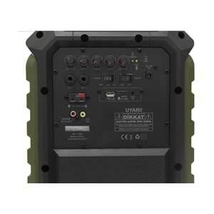 Dıgıtal Audıo DA-6A 20W 2 Adet Kablosuz El+ Baş-Ense Mikrofonlu FM/USB/SD Bluetoothlu Toplantı Anfisi