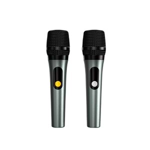 HiFuture Vocalist 200 Bluetooth RGB 100W Mikrofonlu Taşınabilir Karaoke Sistemi Kablosuz Hoparlör Silver