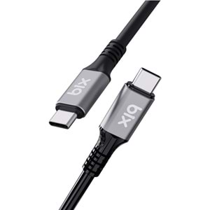 Bix BXCC242 USB4 Thunderbolt 3/4 Uyumlu USB-C IF 240W 40Gbps 8K 60Hz UHD Şarj, Data ve Görüntü Kablosu