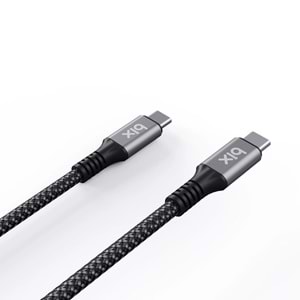 Bix BXCC242 USB4 Thunderbolt 3/4 Uyumlu USB-C IF 240W 40Gbps 8K 60Hz UHD Şarj, Data ve Görüntü Kablosu